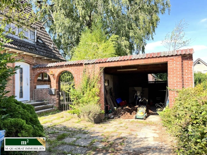 Gartenzugang und Garage