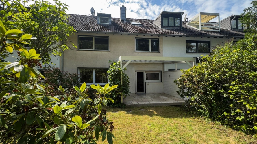 Rückansicht des Hauses