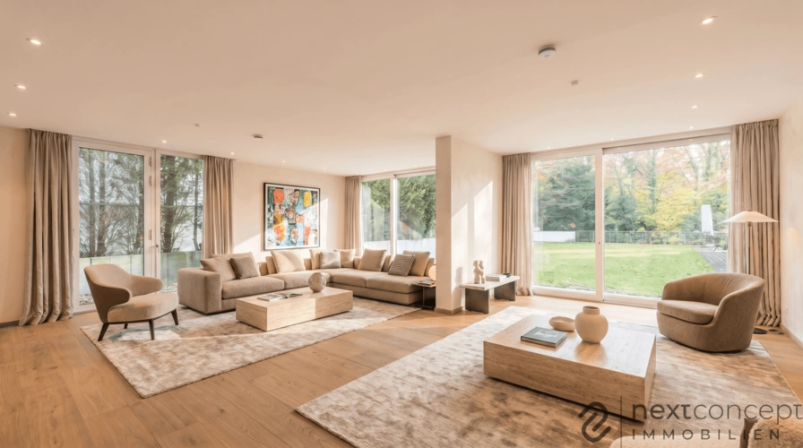 Wohnzimmer Gästehaus (KI-generiert)