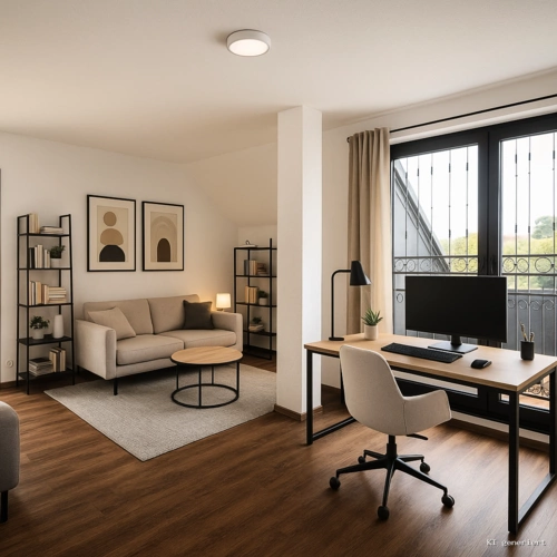 Einrichtungsvorschlag Arbeitszimmer