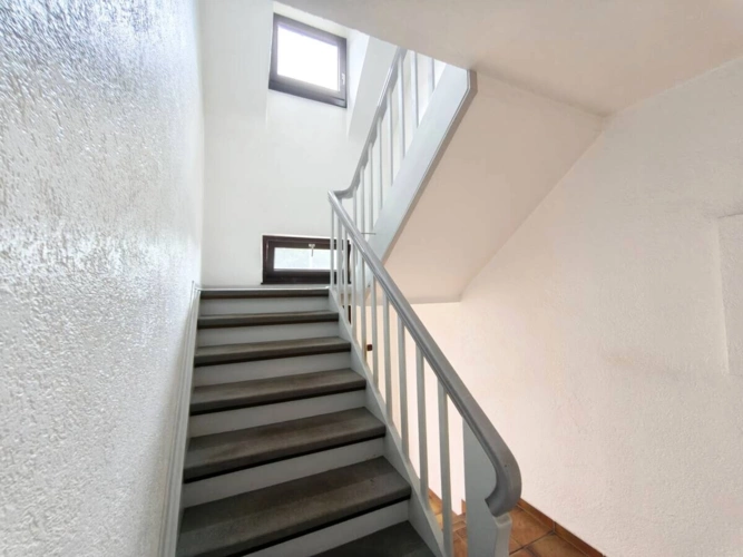 Das helle Treppenhaus