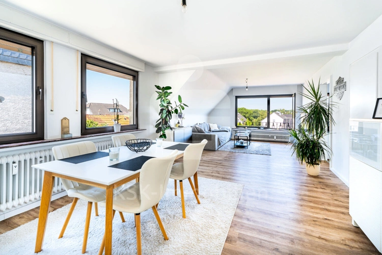 Wohnzimmer Wohnung Dachgechoss