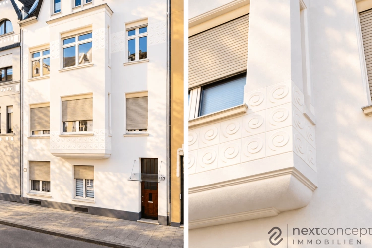 Elegante Altbaufassade