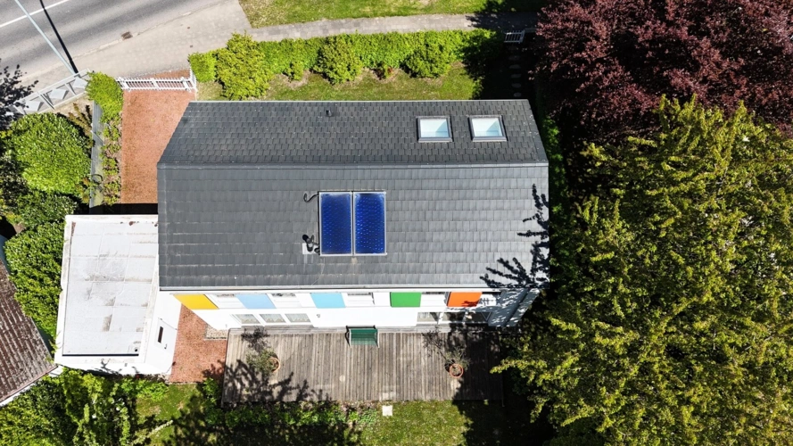 Dachansicht Drohne
